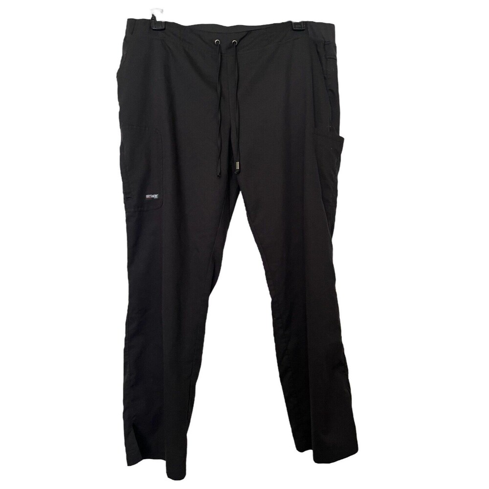 Greys Anatomy Barco Men's Medical Scrub Pants Black Drawstring Size XLP